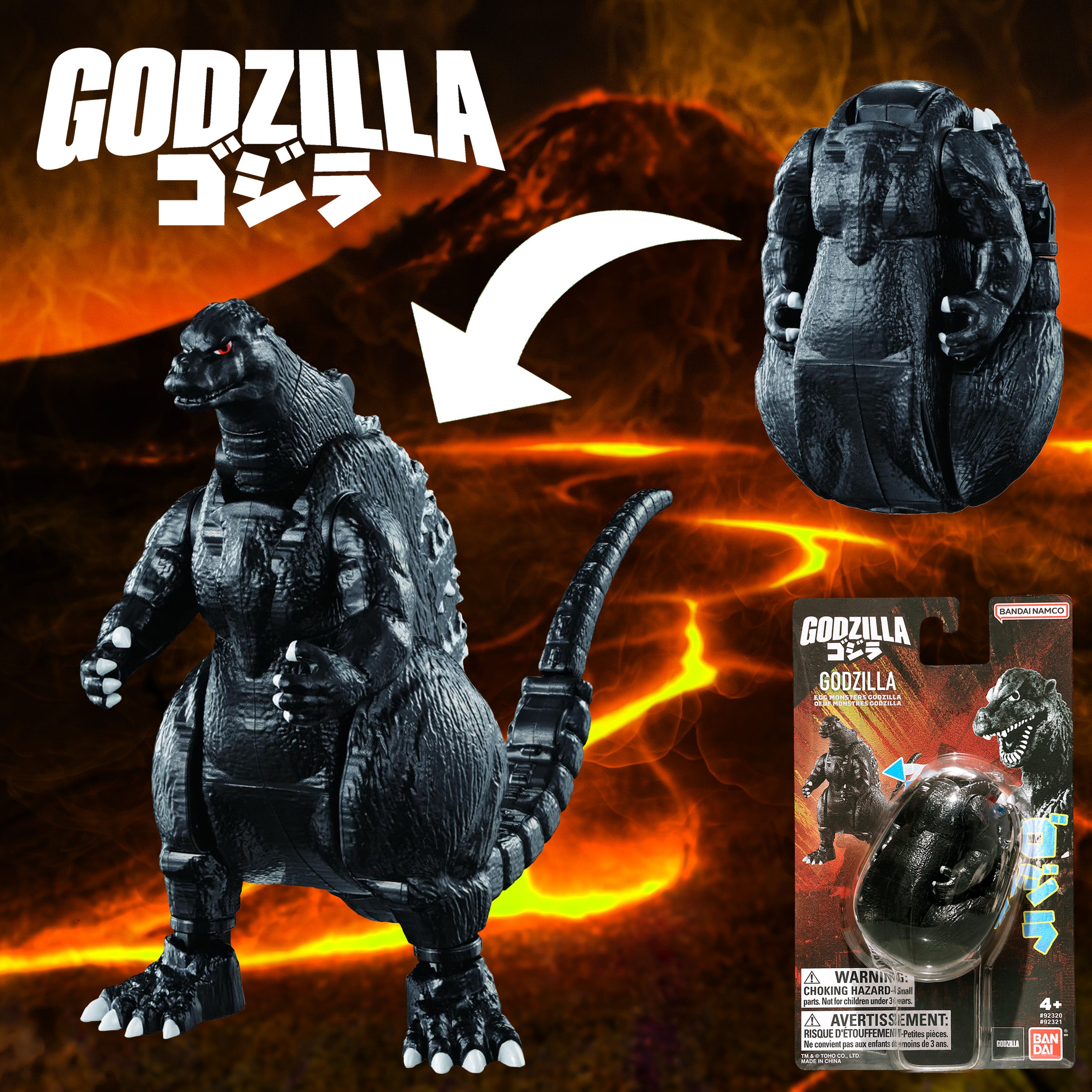 Godzilla Transforming Egg