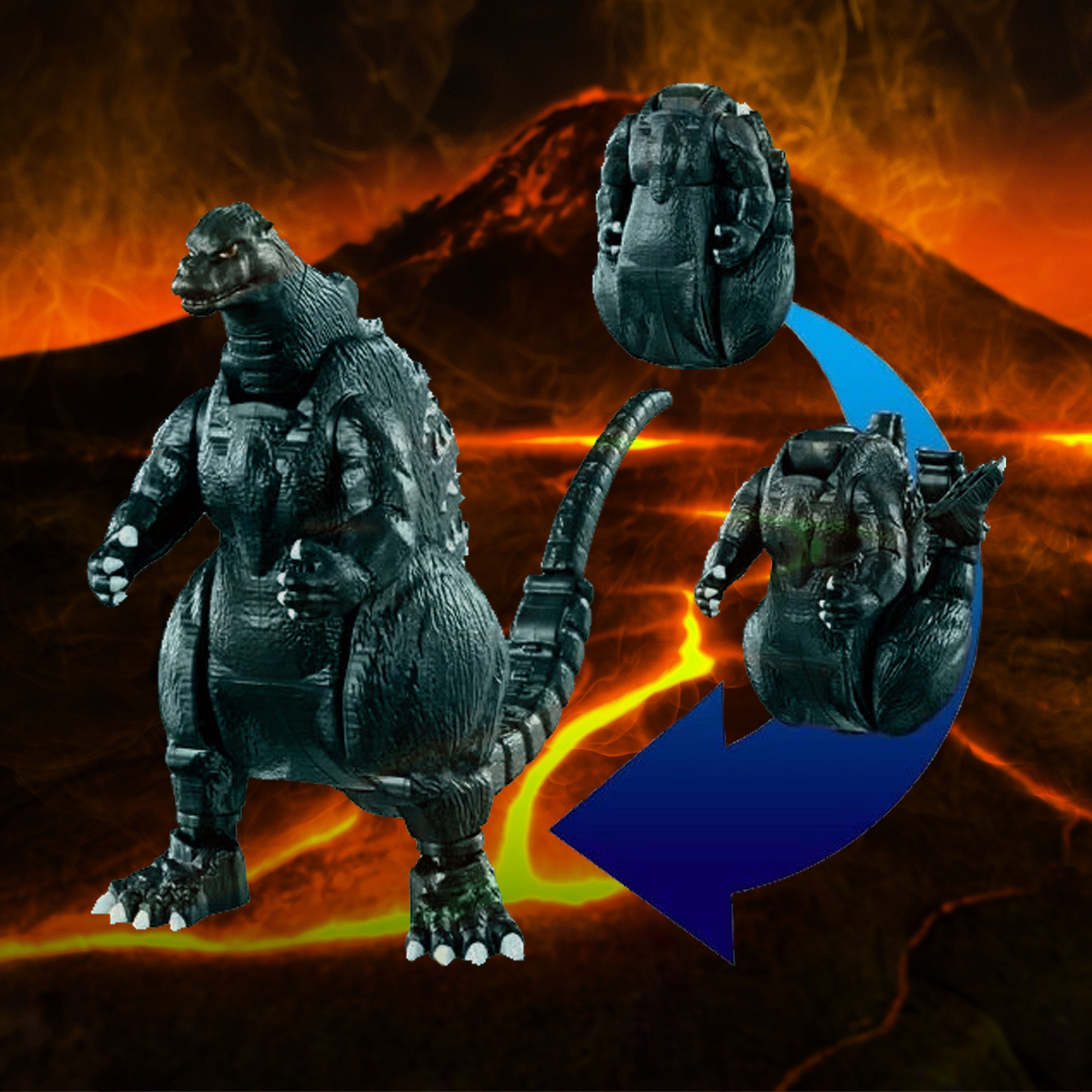 Godzilla Transforming Egg