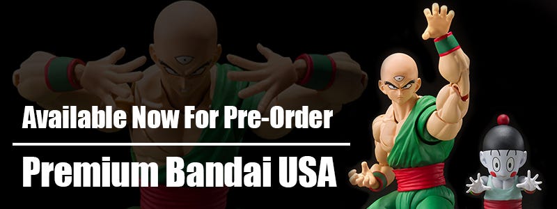Pre-Order Tenshinhan & Chaoz on Premium Bandai USA