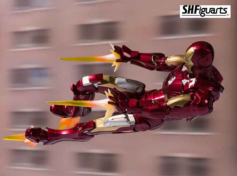 Bandai Tamashii Nations S.H.Figuarts Ironman Mk-7 And Hall Of Armor Set From "Marvel"