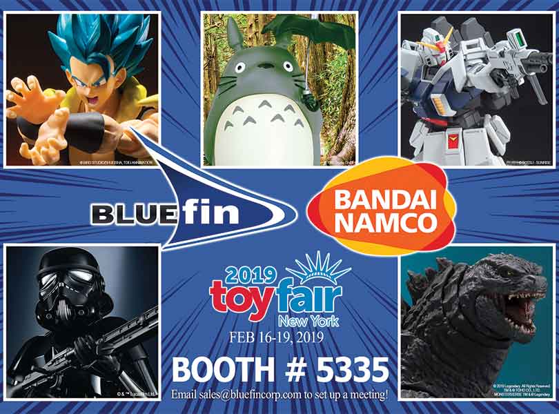 BLUEFIN TO SHOWCASE CULTURE PROPERTIES AT TOY FAIR 2019